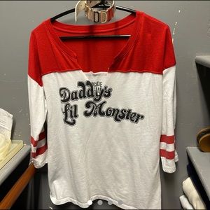 daddy’s lil monster quarter sleeve shirt & choker